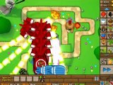 BTD5 Bloons Tower Defense 5 Walkthrough - Hard Mode - Track 1 - 0 Lives Lost