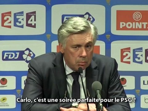 La réaction de Carlo Ancelotti après PSG-OM
