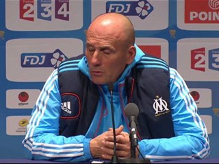 Conférence de presse Paris Saint-Germain - Olympique de Marseille : Carlo ANCELOTTI (PSG) - Elie BAUP (OM) - saison 2012/2013