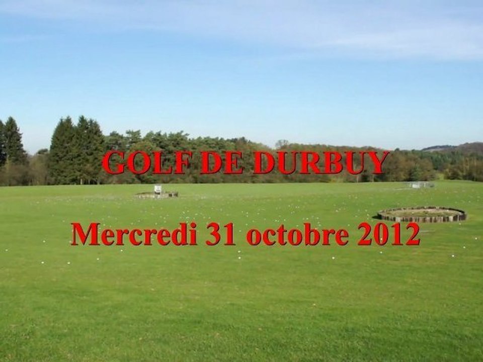 GOLF DE DURBUY 31 octobre 2012