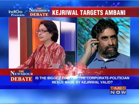 The Newshour Debate: Kejriwal targets Ambani - Part 2 of 3