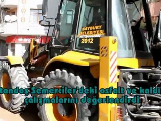 Vatandaş Bayburt Semerciler'deki kaldırım çalışmalarını değerlendiriyor