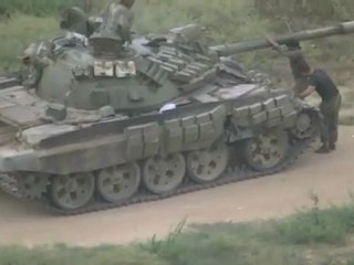 Syrian T-55 Tank in Combat