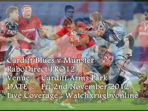 Watch Rugby Cardiff Blues vs Munster Live Online 2012 2 Nov