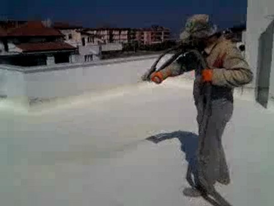 poliüretan sprey köpük çatı izolasyonu www.birpol.com