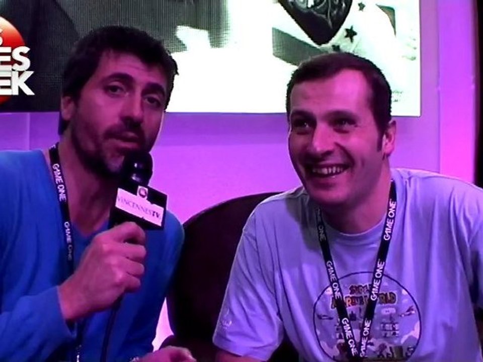 Marcus à la Paris Games Week 2012 stand Jeux Actu.com sur Vincennes TV.fr