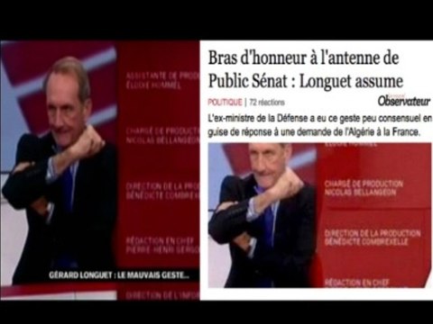 Gérard Longuet assume son bras d'honneur : le geste d'un homme indigné