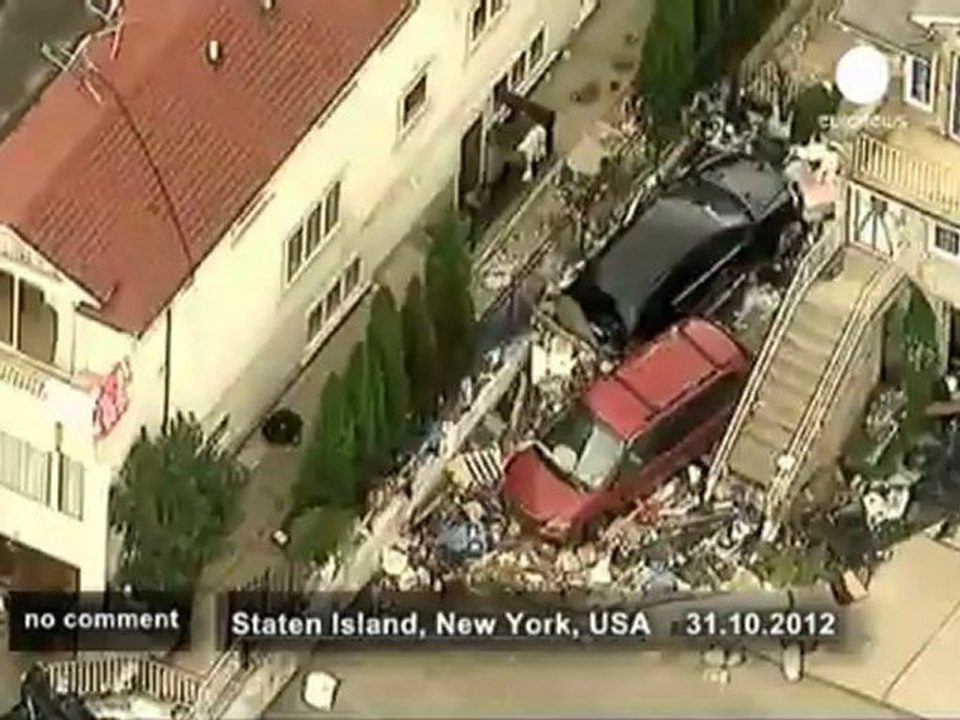 Aerial view of New York reveals Storm... - no comment