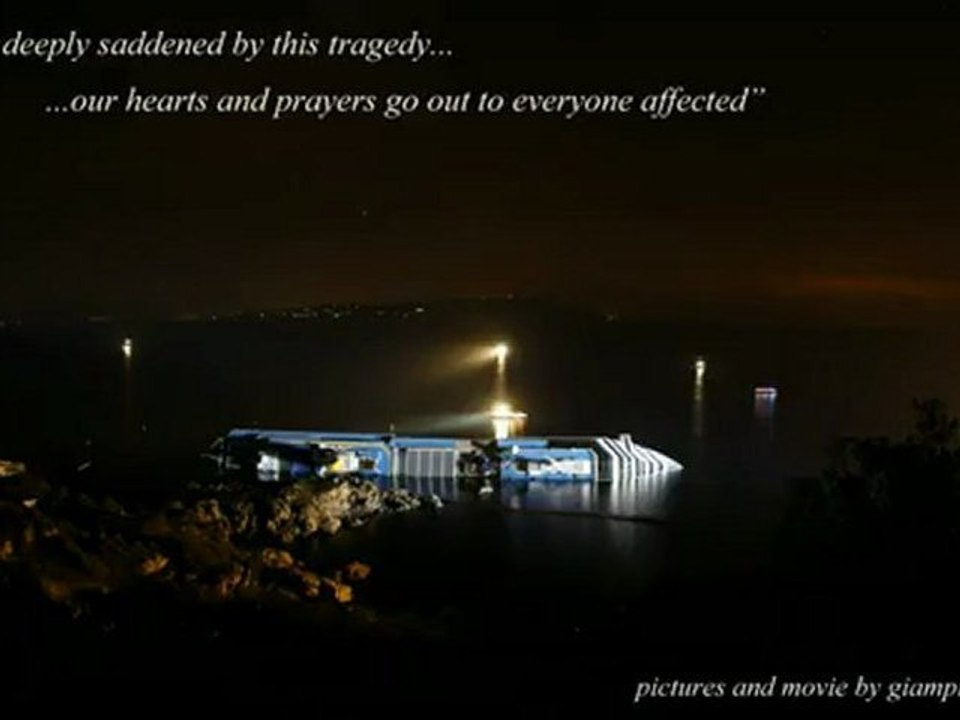 Tribute to Costa Concordia Cruise Ship