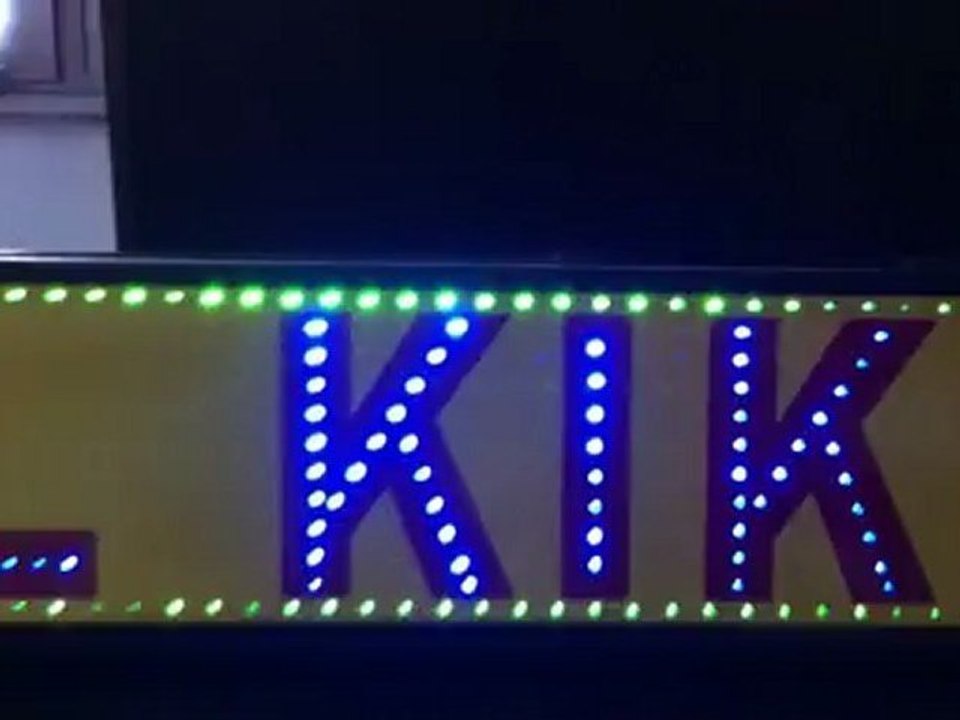 Réalisation d'une plaque lumineuse personnalisée