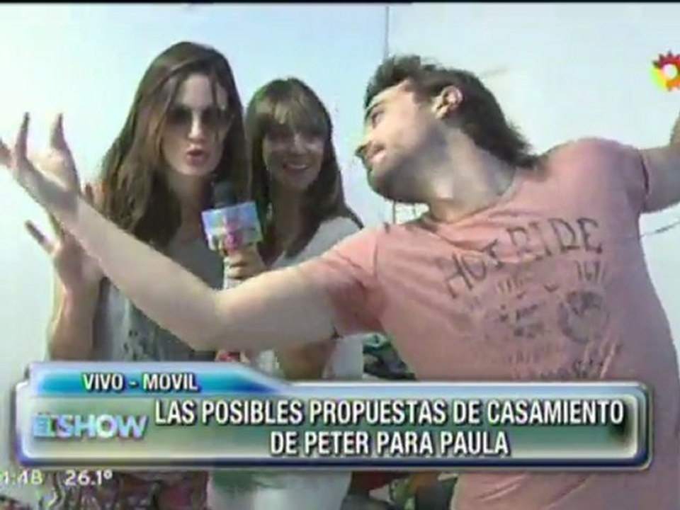 Pedro y Paula en Este es el Show 1 (back  fotos viaje de locura) - 01 de Noviembre