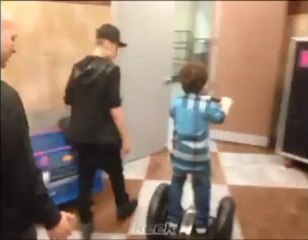 Segway Driving Lessons Part1(With Me and Justin Bieber)