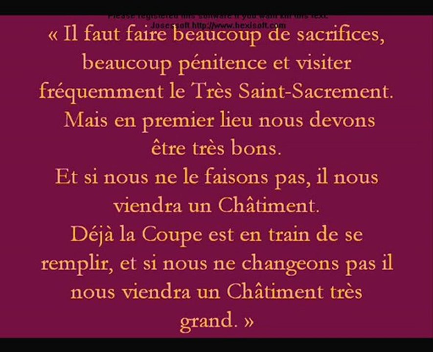FIN DES TEMPS APPARITION de la Vierge Marie 7-12 Garabandal-message (Espagne 1961-1966)