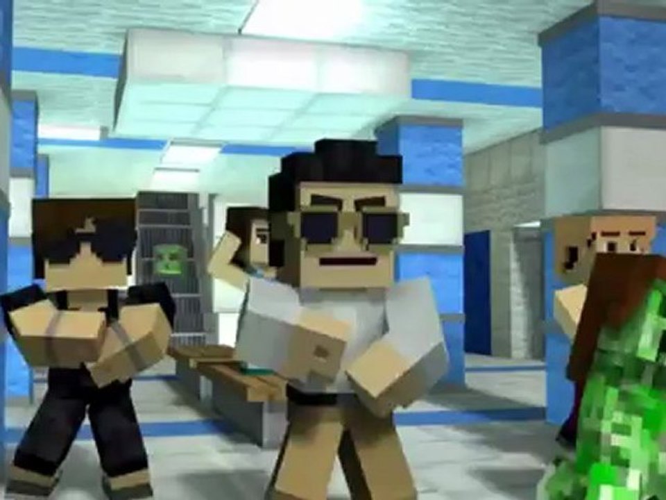 Psy gangnam style version minecraft