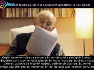 Vedat Türkali'den açlık grevlerine destek bildirisi