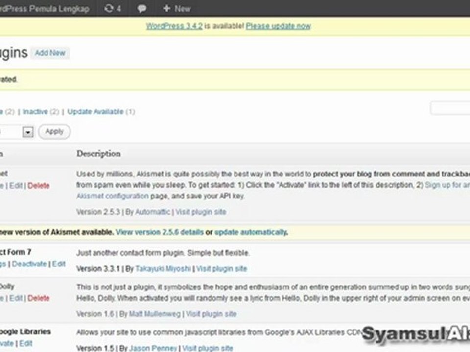 Tutorial WordPress: Cara Instal Plugins dan Fungsinya