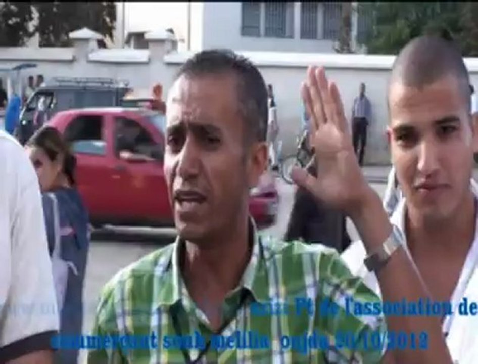 السيد عزيزي براهيم رئيس جمعية تجار سوق مليلية يتحدث عن الواقع الأمني  بمدينة وجدة