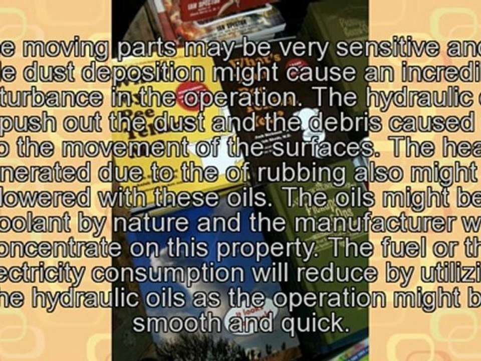 Hydraulic Oil Increases The Speed Of The Moving Part