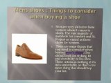 Mens shoes  Things to consider when buying a shoe
