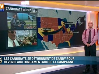 Le chassé-croisé des candidats dans les "Swing States", les États indécis