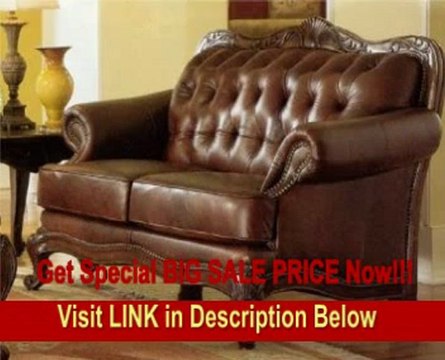 Victoria Classic Tri-Tone Leather Loveseat in Tri-tone Leather Finish REVIEW