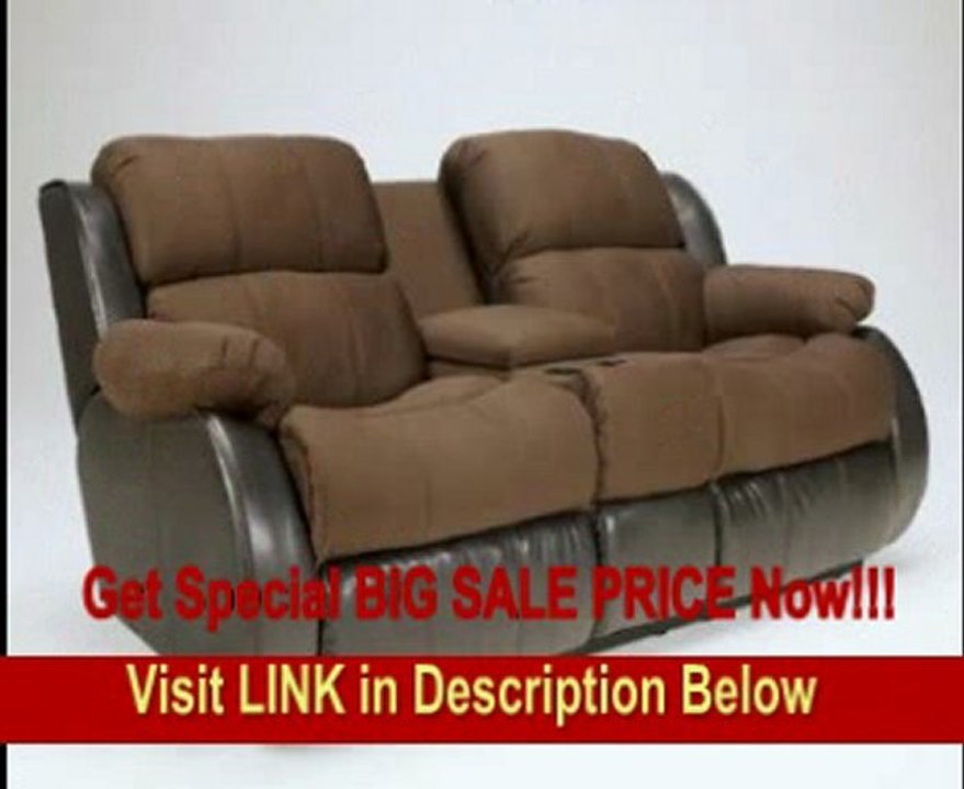 BEST PRICE Presley- Two Tone Espresso Reclining Loveseat
