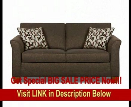 SPECIAL DISCOUNT Simmons Chenille Chocolate Fabric Full Size Sleeper