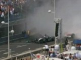 Fisichella and Coulthard Crash in Monaco 2004