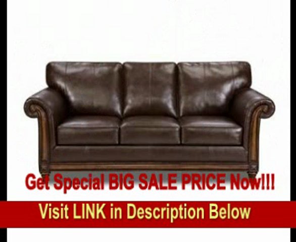SPECIAL DISCOUNT Simmons San Diego Coffee Leather Sofa