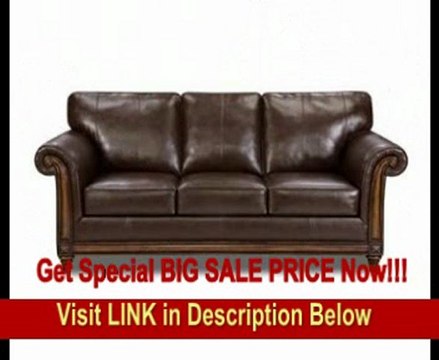 SPECIAL DISCOUNT Simmons San Diego Coffee Leather Sofa