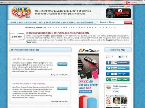 How to use eForChina Promo Code & Coupon Codes