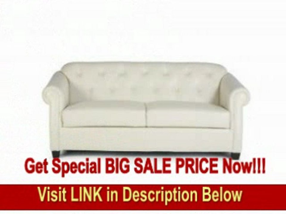 SPECIAL DISCOUNT Kristyna Soft Cream Bonded Leather Sofa by Coaster