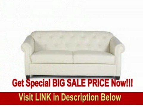 SPECIAL DISCOUNT Kristyna Soft Cream Bonded Leather Sofa by Coaster