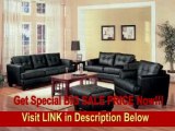 SPECIAL DISCOUNT Coaster Fine Furniture 501681 Samuel Contemporary Leather Sofa, Black