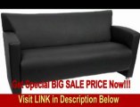 BEST PRICE Dolly Series Black Leather Reception Sofa by Flash Furniture