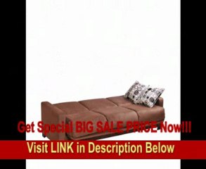 Handy Living CAC1-S8-AAA89 Living Room Convert-A-Couch Microfiber, Dark Brown FOR SALE