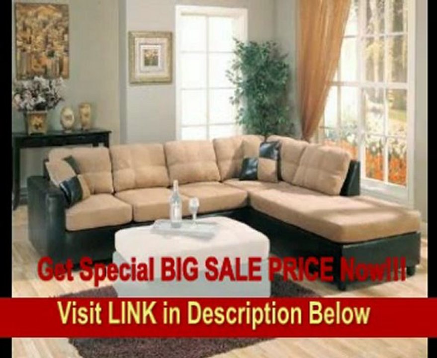 SPECIAL DISCOUNT Harlow Right L-Shaped Two Tone Sectional Sofa by Coaster Furniture