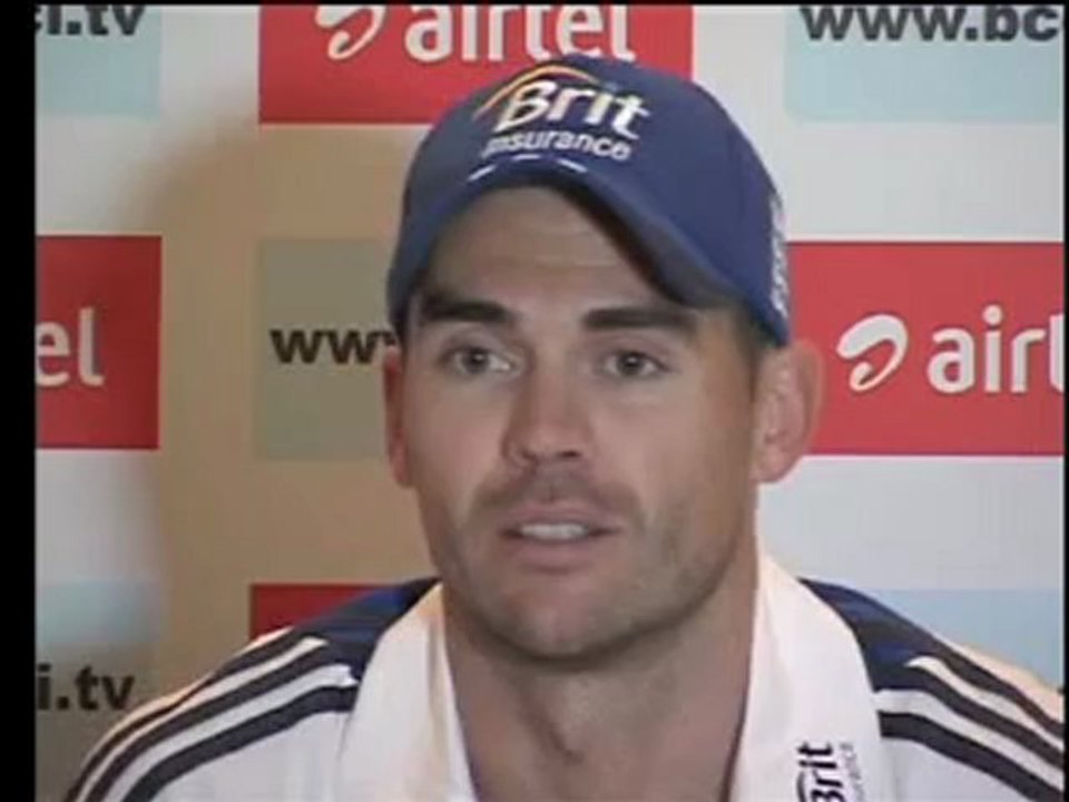 James Anderson post practice match PC Mumbai 1 November 2012