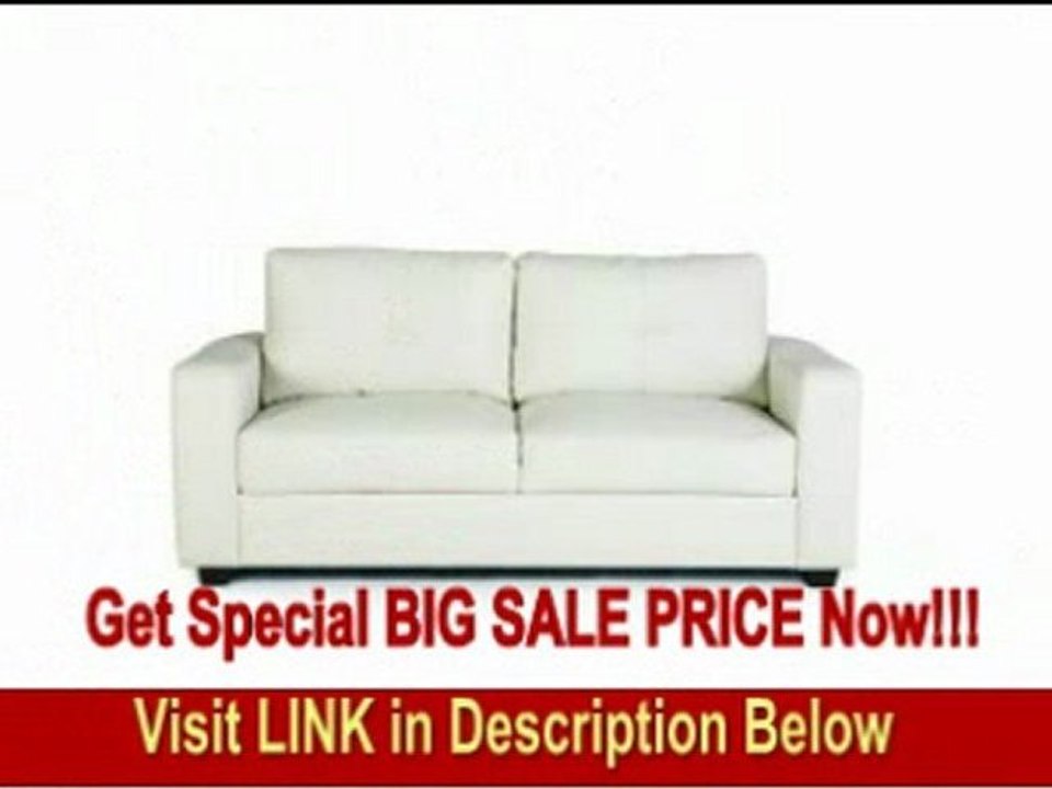 Jasmine Vibrant White Leather Sofa by Coaster REVIEW