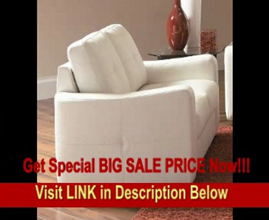 East Machias Loveseat in Vibrant White FOR SALE