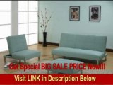 SPECIAL DISCOUNT Light Blue Fabric Klik-Klak Sofa Bed Sleeper & Chair