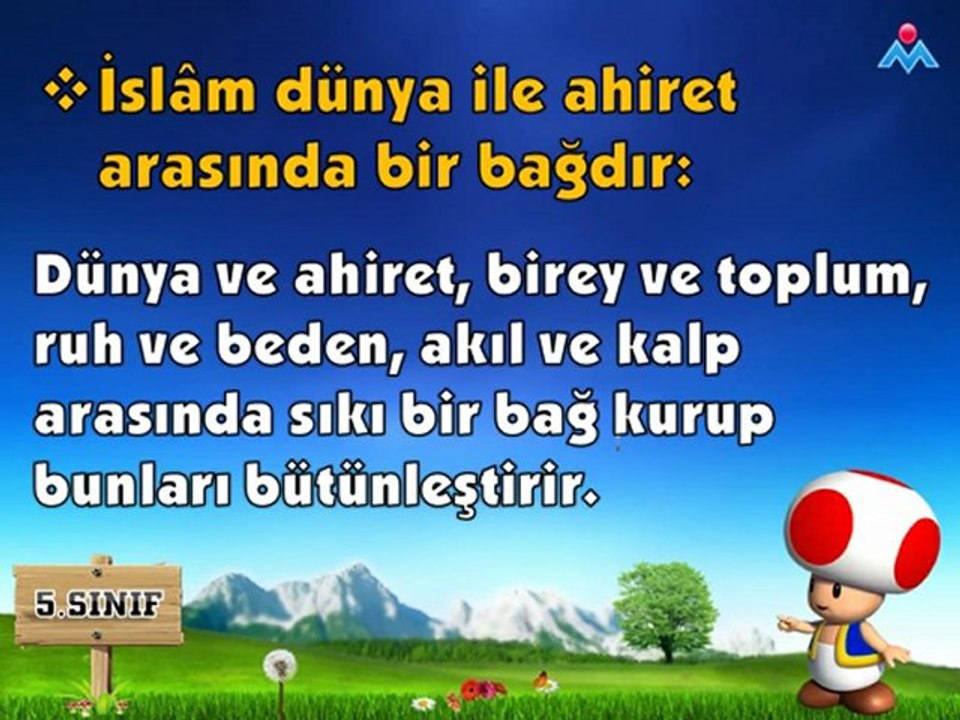 Temel Dini Bilgiler Dersi-2.Hafta Konu Anlatımı Sesli Video Sunu-2.Bölüm