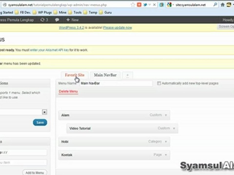 Tutorial WordPress: Cara Menambahkan Custom WP Menus