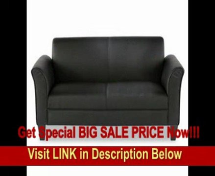 BEST BUY Alera Reception Seating Leather Loveseat RL22LS10B
