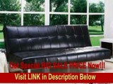 Adjustable Futon Sofa in Black Bycast Leather REVIEW