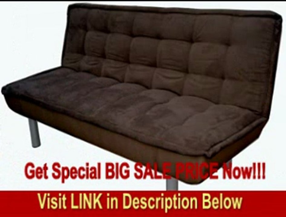 BEST PRICE Chocolate Microfiber Sofa Bed (Large)