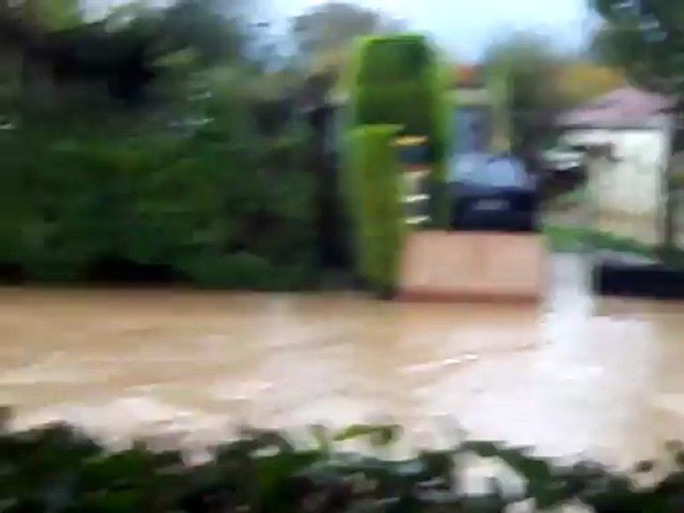 Inondations à Hames-Boucres (Pas-de-Calais)