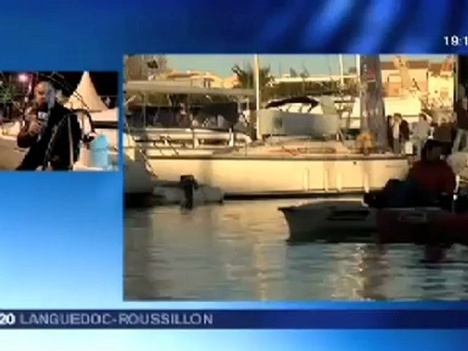 CAP D'AGDE - 2012 - Le Salon Nautique du Cap d'Agde à l'honneur sur FRANCE 3 avec Michel ROY