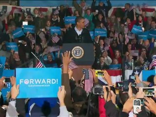 Obama dodges jobs data time bomb as candidates duel in Ohio