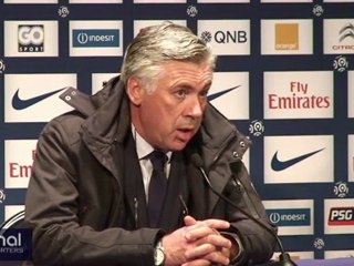 PSG ASSE : La conférence de presse de Carlo Ancelotti
